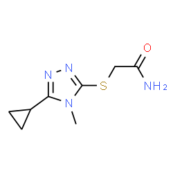 Acetamide, 2-[(5-cyclopropyl-4-methyl-4H-1,2,4-triazol-3-yl)thio]- (9CI) structure