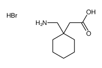 2-[1-(aminomethyl)cyclohexyl]acetic acid,hydrobromide结构式