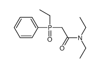 N,N-diethyl-2-[ethyl(phenyl)phosphoryl]acetamide结构式