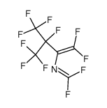 (1,1,3,4,4,4-hexafluoro-3-(trifluoromethyl)but-1-en-2-yl)carbonimidic difluoride结构式