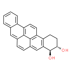 1,2,3,4-Tetrahydrobenzo(rst)pentaphene-3,4-diol trans-结构式