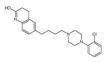 2(1H)-Quinolinone, 3,4-dihydro-6-(4-(4-(2-chlorophenyl)-1-piperazinyl) butyl)- structure