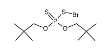 di(neopentyloxy)thioxophosphoranesulphenyl bromide结构式