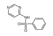 Benzenesulfonamide, N-4-pyrimidinyl- (9CI) Structure