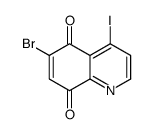 6-bromo-4-iodoquinoline-5,8-dione Structure