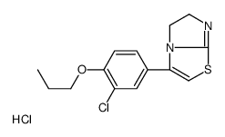 3-(3-chloro-4-propoxyphenyl)-5,6-dihydroimidazo[2,1-b][1,3]thiazole,hydrochloride Structure