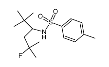 N-(1-tert-butyl-3-fluoro-3-methylbutyl)-p-toluenesulfonamide结构式