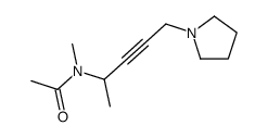 N-methyl-N-(1-methyl-4-pyrrolidino-2-butynyl)acetamide Structure