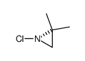 (+)-(S)-1-chloro-2,2-dimethylaziridine Structure