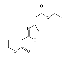 ETHYL 3-(3-ETHOXY-3-OXOPROPANAMIDO)-3-METHYLBUTANOATE structure