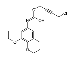 4-chlorobut-2-ynyl N-(3,4-diethoxy-5-methylphenyl)carbamate Structure