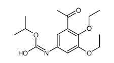 propan-2-yl N-(3-acetyl-4,5-diethoxyphenyl)carbamate结构式