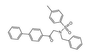 N-(2-([1,1'-biphenyl]-4-yl)-2-oxoethyl)-N-benzyl-4-methylbenzenesulfonamide Structure