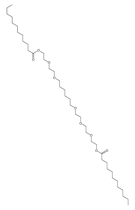 2-[2-[6-[2-[2-(2-dodecanoyloxyethoxy)ethoxy]ethoxy]hexoxy]ethoxy]ethyl dodecanoate结构式