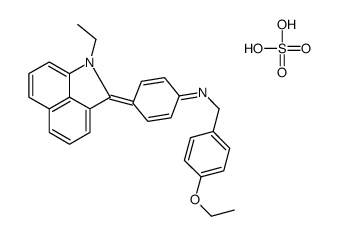 2-[4-[(4-ethoxyphenyl)methylamino]phenyl]-1-ethylbenz[cd]indolium hydrogen sulphate结构式