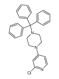 1-(2-chloro-4-pyridyl)-4-tritylpiperazine Structure