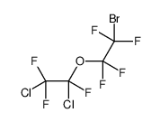 1-bromo-2-(1,2-dichloro-1,2,2-trifluoroethoxy)-1,1,2,2-tetrafluoroethane结构式