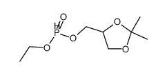 ethyl 2,3-(isopropylidenedioxy)propyl phosphite结构式