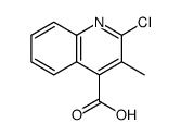 4-Quinolinecarboxylic acid, 2-chloro-3-methyl结构式