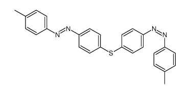 (4-methylphenyl)-[4-[4-[(4-methylphenyl)diazenyl]phenyl]sulfanylphenyl]diazene Structure