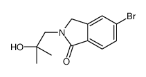 5-bromo-2-(2-hydroxy-2-methylpropyl)-3H-isoindol-1-one Structure