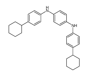 1-N,4-N-bis(4-cyclohexylphenyl)benzene-1,4-diamine结构式