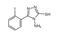 4-amino-3-(2-iodophenyl)-1H-1,2,4-triazole-5-thione结构式