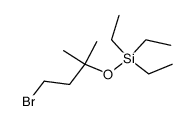 (3-bromo-1,1-dimethylpropoxy)triethylsilane Structure