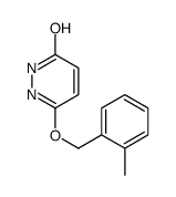 3-[(2-methylphenyl)methoxy]-1H-pyridazin-6-one结构式