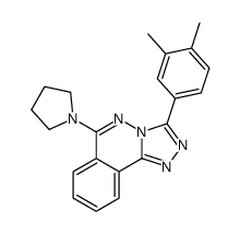 3-(3,4-dimethylphenyl)-6-pyrrolidin-1-yl-[1,2,4]triazolo[3,4-a]phthalazine结构式