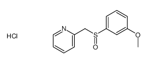 2-[(3-methoxyphenyl)sulfinylmethyl]pyridine,hydrochloride Structure