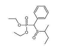 [butan-2-ylsulfinyl(diethoxyphosphoryl)methyl]benzene Structure