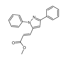 methyl 3-(2,5-diphenylpyrazol-3-yl)prop-2-enoate Structure