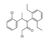 2-chloro-N-[1-(2-chlorophenyl)ethyl]-N-(2,6-diethylphenyl)acetamide Structure