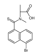 (2R)-2-[(5-bromonaphthalene-1-carbothioyl)-methylamino]propanoic acid结构式