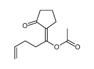 1-(2-oxocyclopentylidene)pent-4-enyl acetate Structure