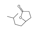 (5S)-5-(3-methylbutyl)oxolan-2-one结构式