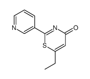 6-ethyl-2-pyridin-3-yl-1,3-thiazin-4-one结构式