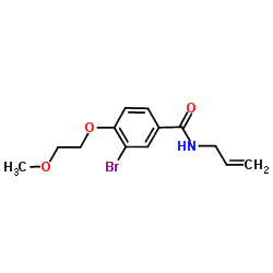 N-Allyl-3-bromo-4-(2-methoxyethoxy)benzamide结构式