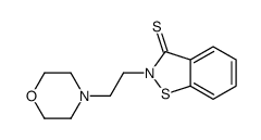 2-(2-morpholin-4-ylethyl)-1,2-benzothiazole-3-thione结构式