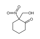 2-(hydroxymethyl)-2-nitrocyclohexan-1-one结构式