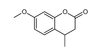 7-methoxy-4-methyl-3,4-dihydrocoumarin结构式