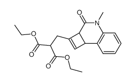 2-(2,2-bis(ethoxycarbonyl)ethyl)-4-methyl-3-oxo-2a,3,4,8b-tetrahydrocyclobutaquinoline结构式