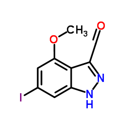 6-Iodo-4-methoxy-1H-indazole-3-carbaldehyde picture