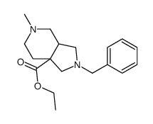 ethyl 2-benzyl-5-methyl-1,3,3a,4,6,7-hexahydropyrrolo[3,4-c]pyridine-7a-carboxylate Structure