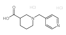 1-(PYRIDIN-4-YLMETHYL)PIPERIDINE-3-CARBOXYLIC ACID DIHYDROCHLORIDE Structure