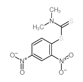 2,4-DINITROPHENYL-DIMETHYLDITHIO-CARBAMATE structure