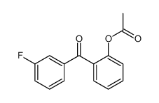 2-ACETOXY-3'-FLUOROBENZOPHENONE Structure