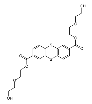 bis[2-(2-hydroxyethoxy)ethyl] thianthrene-2,7-dicarboxylate Structure