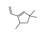 1-ethenyl-3,3,5-trimethylcyclopentene Structure